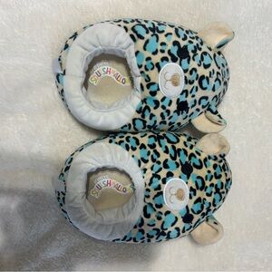 Squishmallows Blue Leopard Kids Slippers